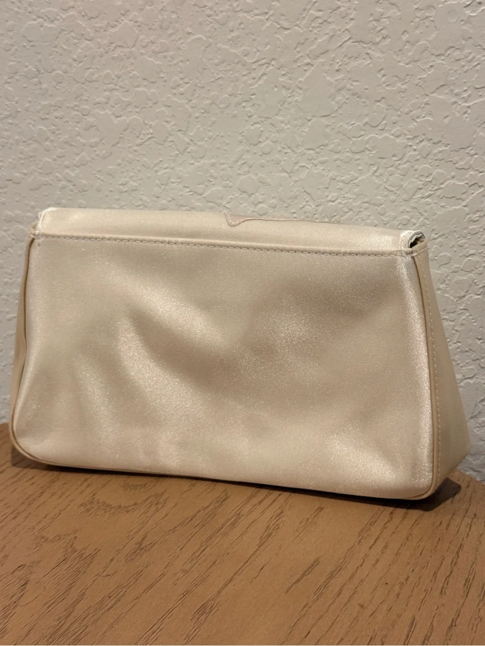 Dior Iridescent Pearl White Clutch with Holographic Logo